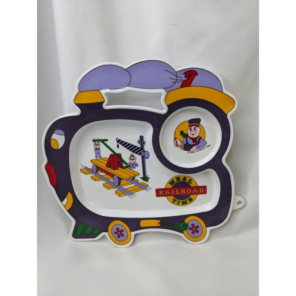 Oneida‎ Meal Time Railroad Divided Plate Tray 1994